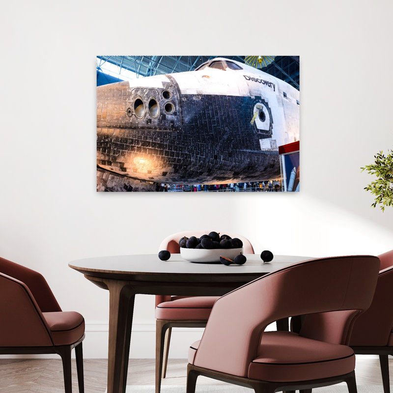 Space Shuttle Discovery on Display at Steven F. Udvar-Hazy Center Chantilly Fairfax County Virginia USA 1 Piece Wrapped Canvas Wall Art
