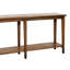 Console de canapé Dox, tablette, pin récupéré, brun antique, 71 pouces