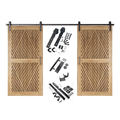 Porte de grange 4-en-1 de 48 po x 80 po Homquer de 48 po x 80 po Homquer