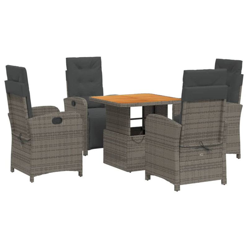 Ensemble repas avec coussins Red Barrel Studio®, Table d'une longueur de 31,5 po, 4