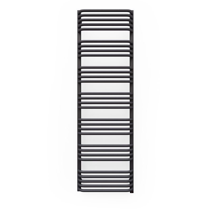 Alex One Electric Towel Rail, 1580cm H x 50cm W x 132cm D, Grey, Straight Towel Rail