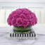 Real Touch Rose Arrangement In Glass Vase-1455612960
