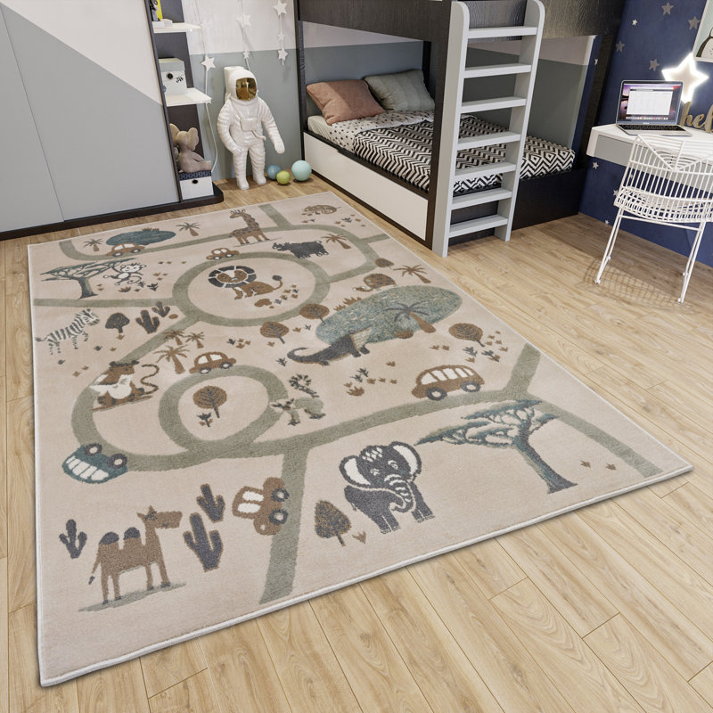 Adventures Children Grey Rug, Rectangular 160 x 235cm