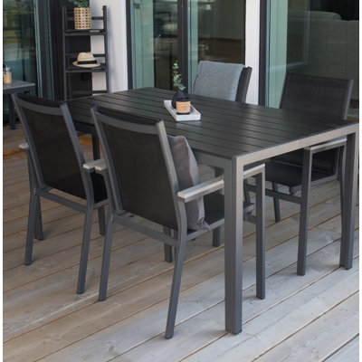 Hiran 4 - Person Patio Dining Set with Rectangular Table