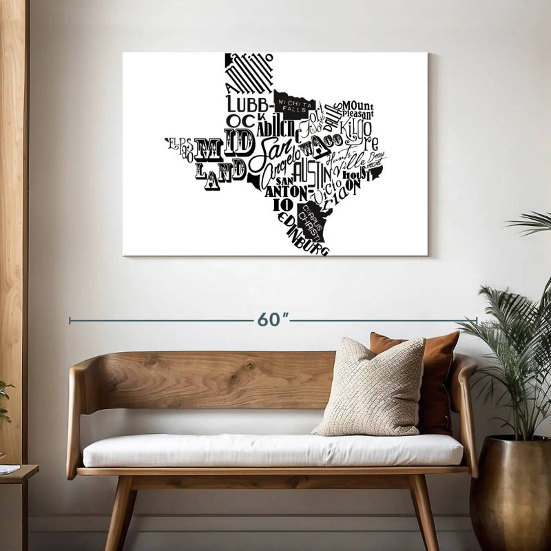 Aliaz Texas - noir, H 30 po x l 45 po