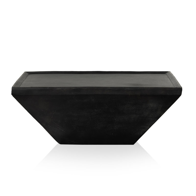 Drake Outdoor Square Coffee Table, Matte Black