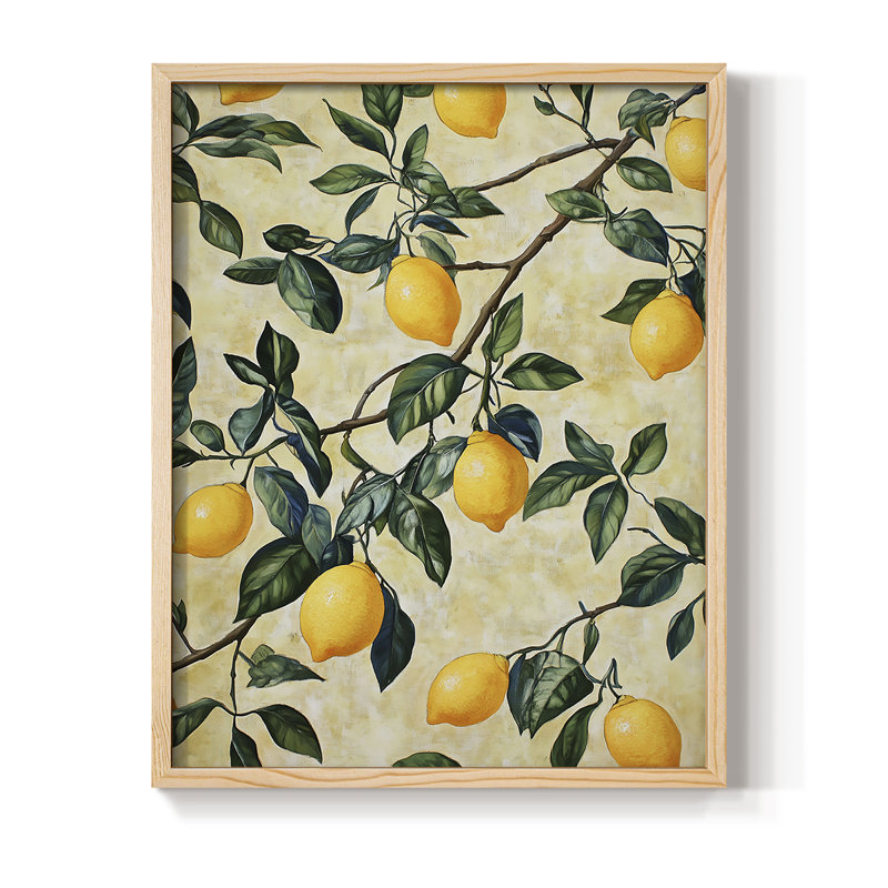 WM MORRIS Series DCXXX Framed Print - Solid Wood, 11" H x 9" W