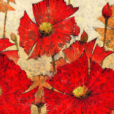 " Poppies Red 2 "