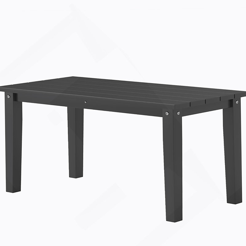 Table de patio, table basse d'extérieur, Noir