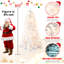 Arbre de Noël illuminé 9 pi avec fil mémoire - 650 lumières incandescentes chaudes, extrémités de 1930, conception à dépliage automatique, support en métal stable, arbre de Noël artificiel en PVC-1845798562