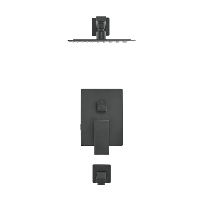 Concorde Single-Handle 1-Spray Tub And Shower Faucet In Matte Black (Valve Included)