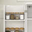 Buffet avec rangement, grande armoire de rangement pour la cuisine avec 1 tiroir et 4 portes, café moderne pour la salle à manger, blanc