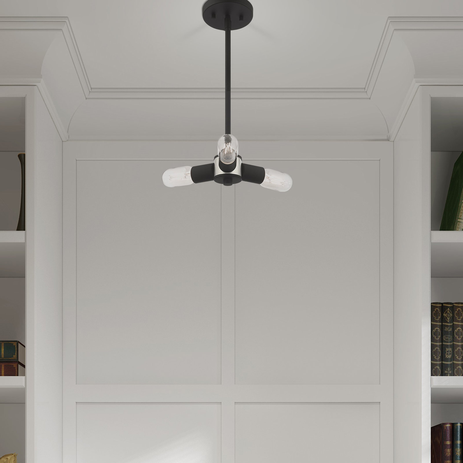 Martella 3 Light Dimmable Pendant, Black
