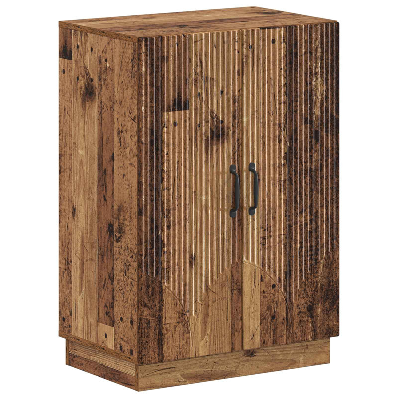 Shoe Storage, 87 cm H x 59.5 cm W x 39.5 cm D, Old Wood