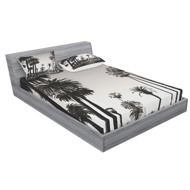 Microfiber Sheet Set, Queen Sheet Set with Fitted Sheet
