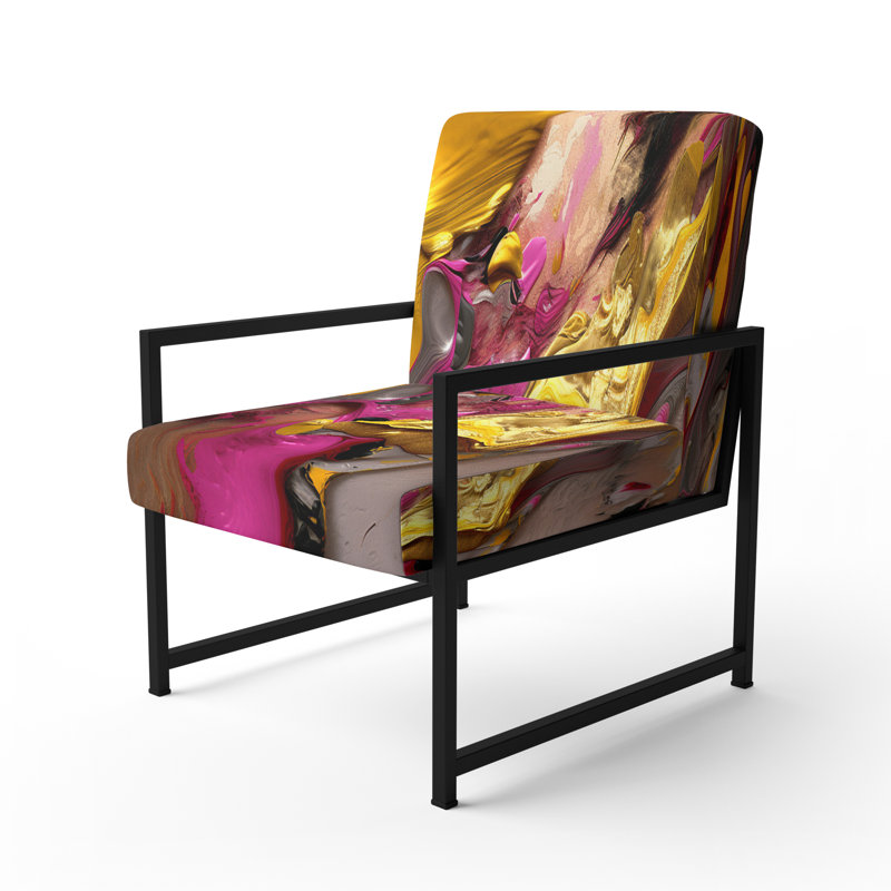 Fauteuil d'appoint Creel, Noir, noir, noir, noir