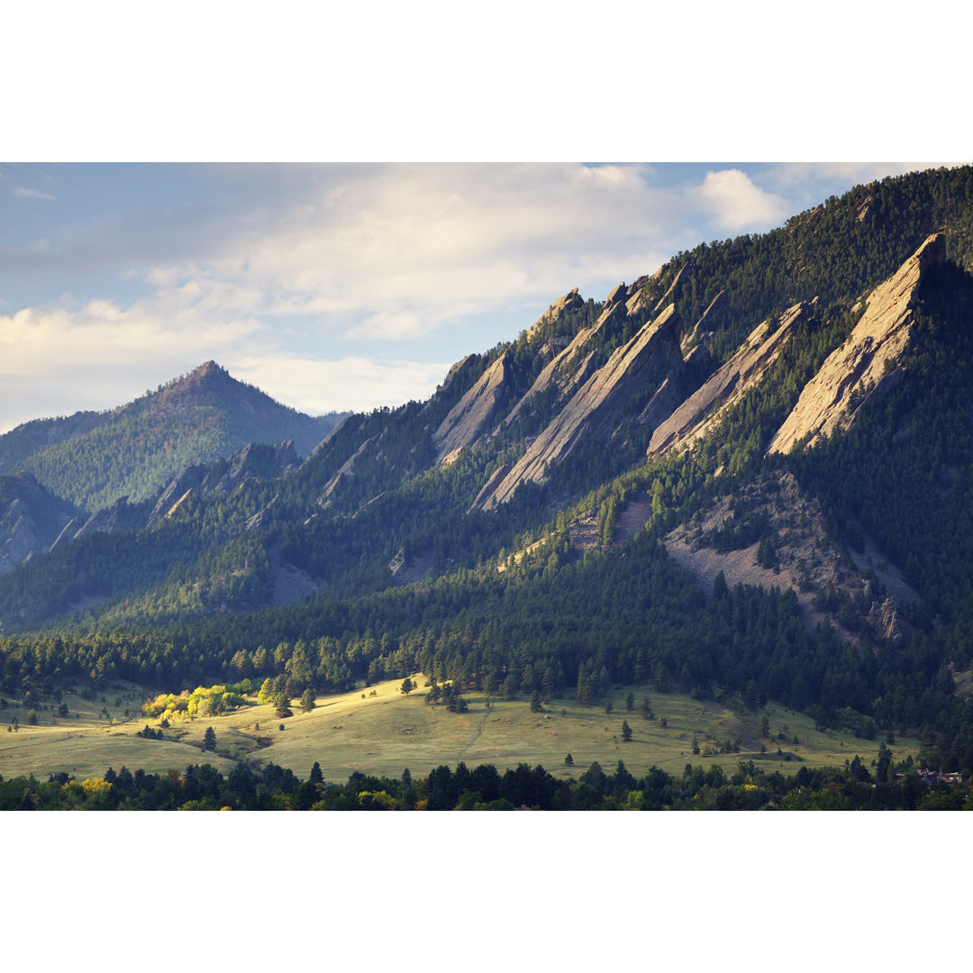 Boulder Colorado Flatirons von Beklaus - Kunstdrucke auf Leinwand