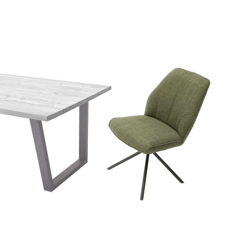 Akilah Upholstered Dining Chair, Green