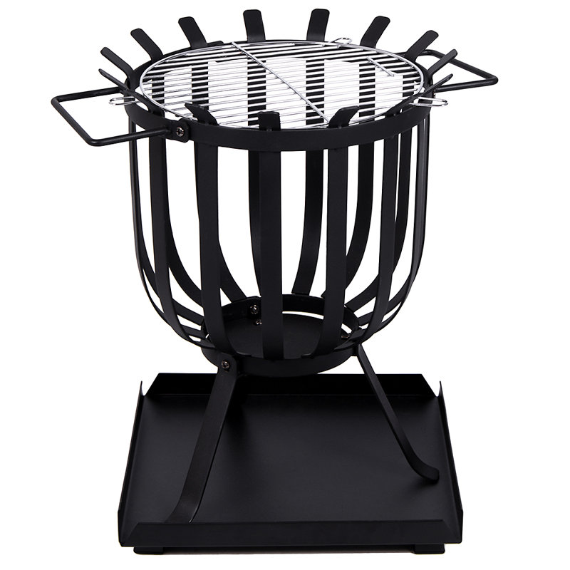 Abigailgrace Round Steel Smokeless Fire Pit