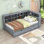 Lit de jour en bois tou avec 2 tiroirs et tablettes-550968695-550968693
