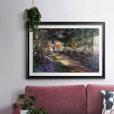 Sentier dans le jardin de Monet à Giverny, 1901, reproduction d'art sur papier