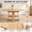 110-150cm Extendable Oval Dining Table with Storage, 4-6 Seater-1055348616