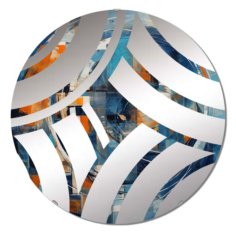 Breiah - Centre Wave Decorative Mirror, 23.6" x 23.6"