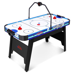 Table de hockey sur coussin d'air 2 joueurs avec tableau de pointage numérique Rioloiuy