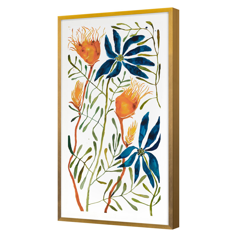 Wildflowers 15 Print by Bigham, Judith, Gold Framed Paper