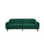 Causeuse à accoudoirs arrondis en velours 75,5 po Cutshall-858027173