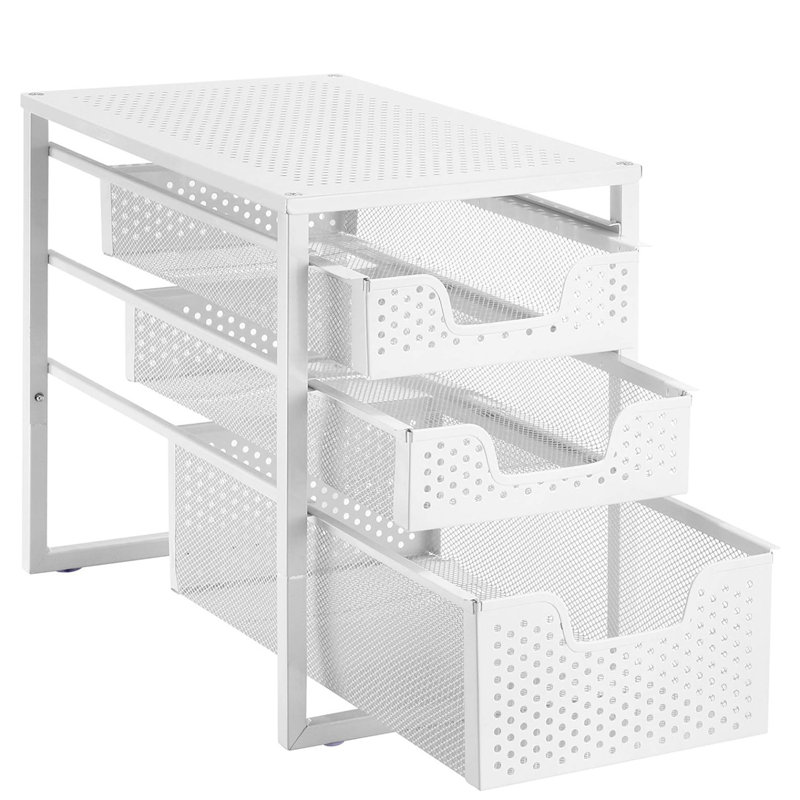 3-Tier Under Sink Cabinet Organizer with Sliding Storage Drawer