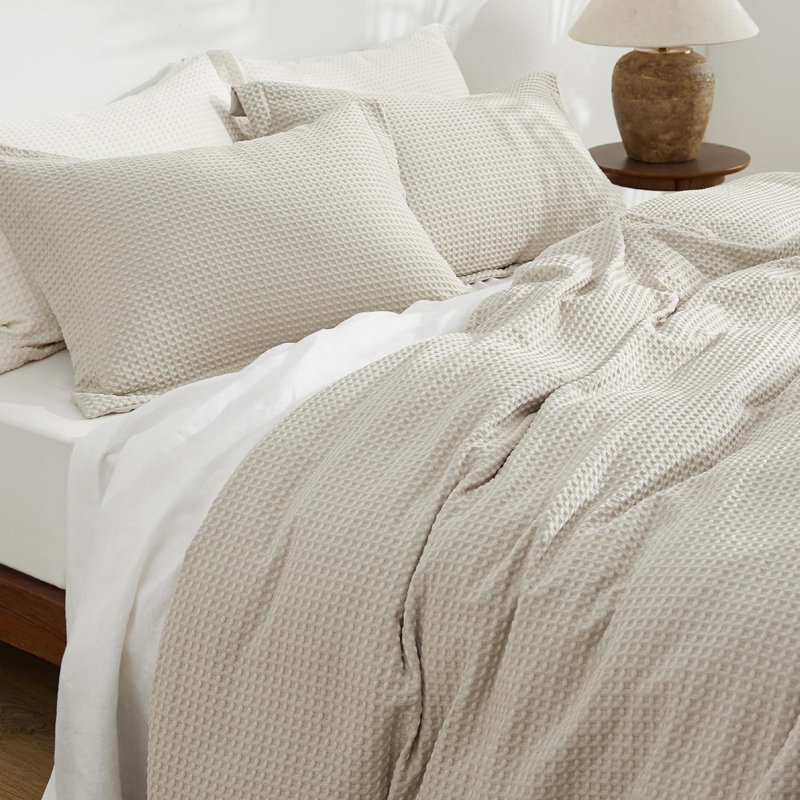 Housse de couette Gaufré, Housse de couette et insert très grand + 2 très 