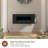 Kleber Wall Mounted Electric Fireplace with Bluetooth Speakers and 3 Colors LED Light-359434043
