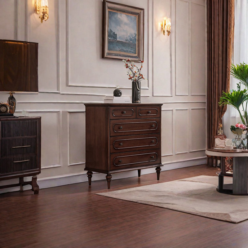 Commode d'appoint en bois massif Simple Style