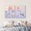 Lavender Shadows Set High-Gloss Frameless Acrylic Glass Wall Art Floral & Botanical Print by Oliver Gal, Ready to Hang, 16 x 20-2022104156-2022104169