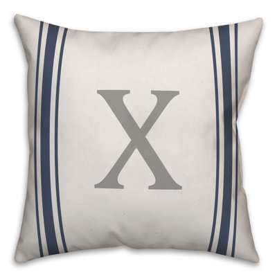  Monogramme - Housse et insert de coussin carré en E