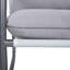 Fauteuil d'extérieur avec cadre en aluminium, fauteuil simple avec coussin amovible résistant à l'eau