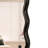Solid Wood Wavy Rectangle Mirror-Black 40" x 28" Modern Mirror Wall Decor-200960655-200960659-200960658
