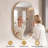 Modern Aluminum Frame Oval Wall Bathroom Mirror, Pill Shaped Vanity Mirror-1426772944-1426772945