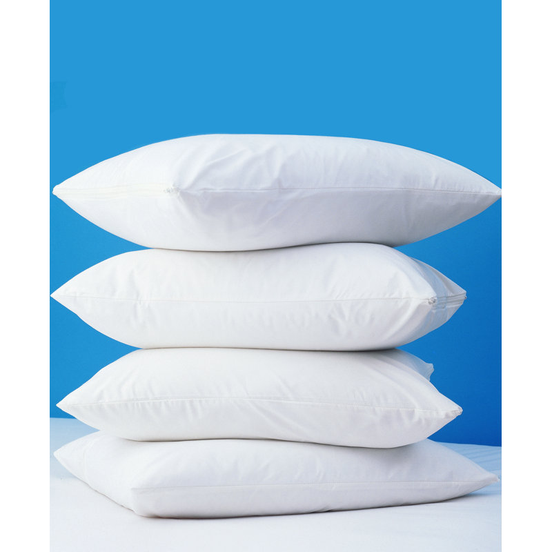 King White Hypoallergenic Polyester Pillow Protector