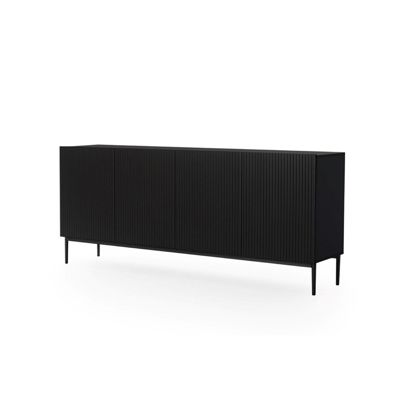 Sideboard 200 4D, Black/Black