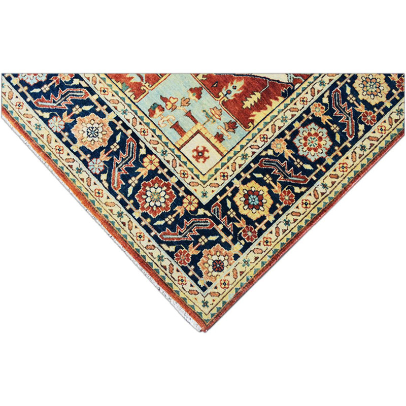 Wool Oriental Area Rug, Runner 2'6" x 8'