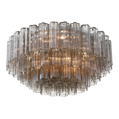 Shaurya 16 Light Aged Brass Flush Mount