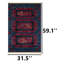 Tapis tribal géométrique vibrant Pixelated-123297337