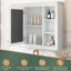 Armoire de salle de bain 35 po x 27,5 po avec miroir, conception, unité de rangement à miroir, 35 po x 27,5 po, apparence moderne, structure-423821973