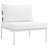 Harmony 5-piece Outdoor Patio Aluminum Sectional Sofa Set-229098348