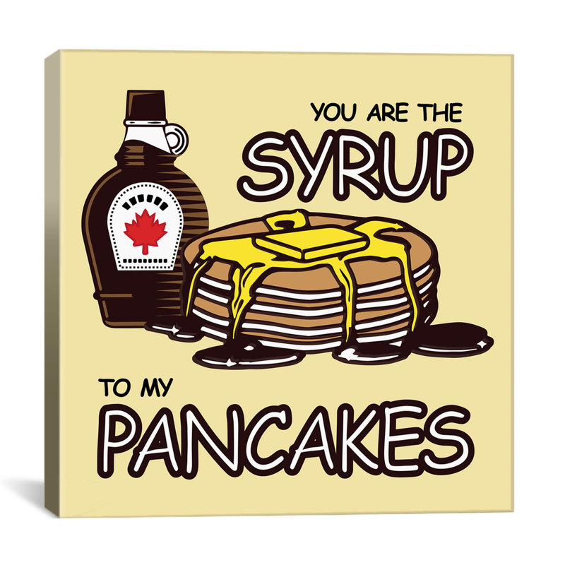« you is the sirop to my crêpes au chocolat », impression sur toile tendue Kitchen, H 26 po x l 26 po x P 1,5 po