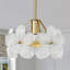 1 - Light Dimmable Single Pendant With 5 Glass Petal Shade-1083432093