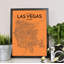 Las Vegas City Map 1 Piece Wall Art-484191975