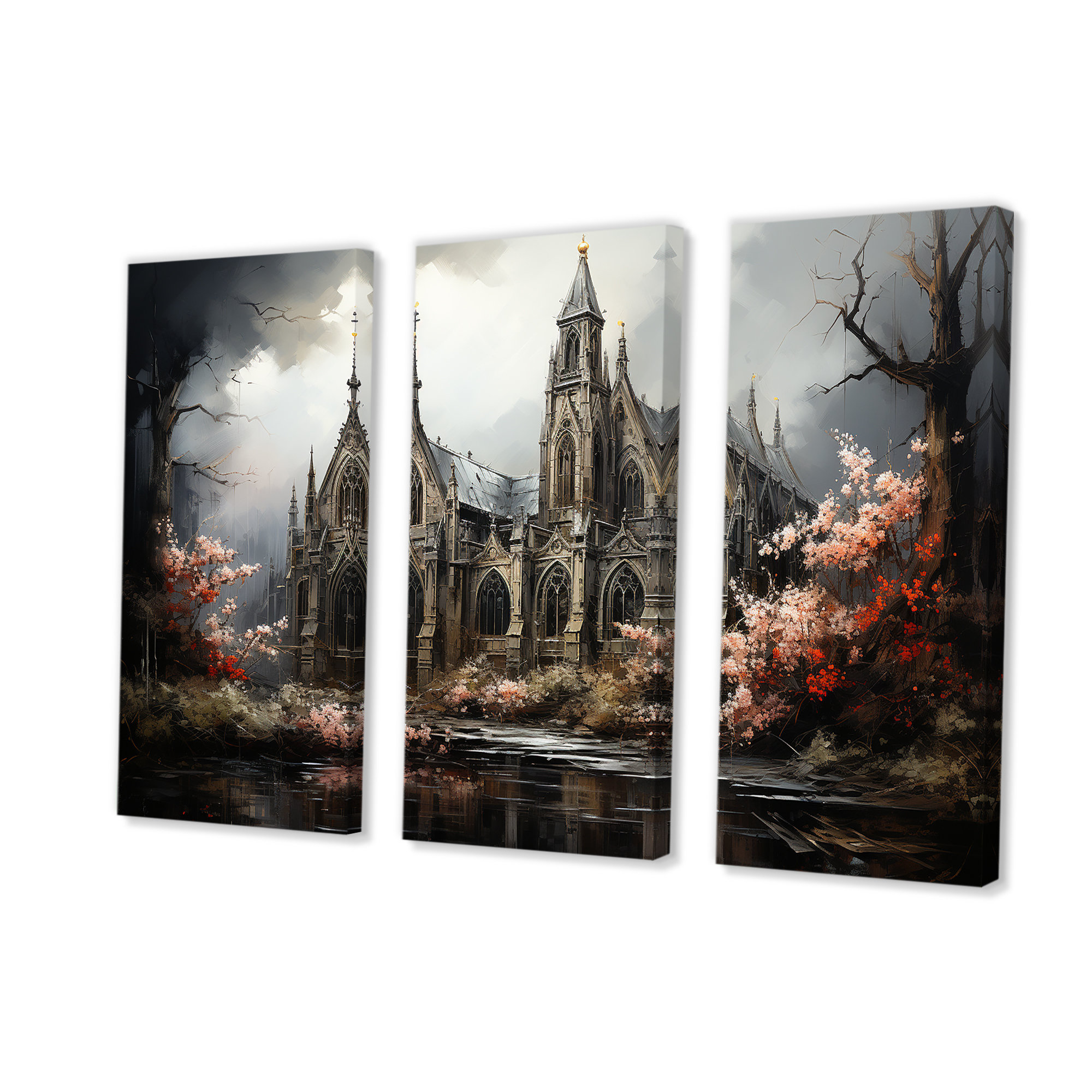 Lark Manor Black Neo Ecclesiastic Vision Church II Church Wall Art